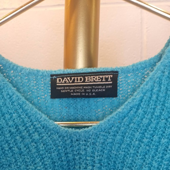 VTG 90s David Brett Box Sweater M/L - Picture 7 of 7